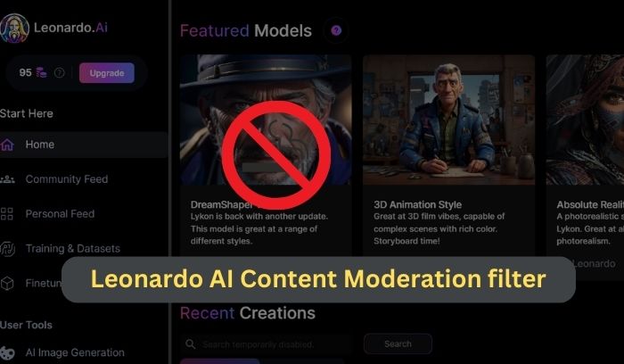 Leonardo AI Content Moderation filter