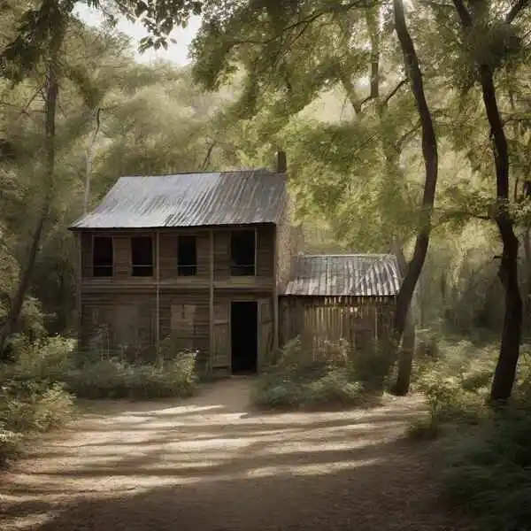 environment that tells a story about a village family in a forest