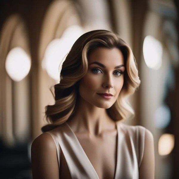 A classic portrait that exudes timeless elegance