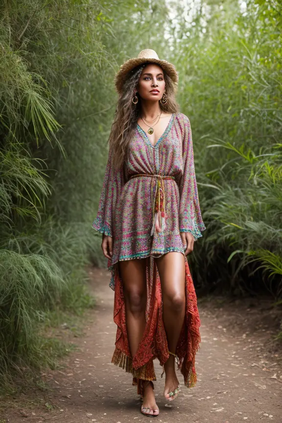 Boho Chic fashion dress