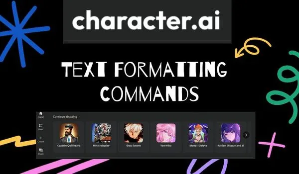 Character AI Text Formatting guide